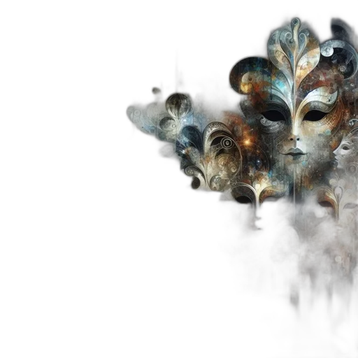 mask, dragon, crown, face transparent PNG cut-out
