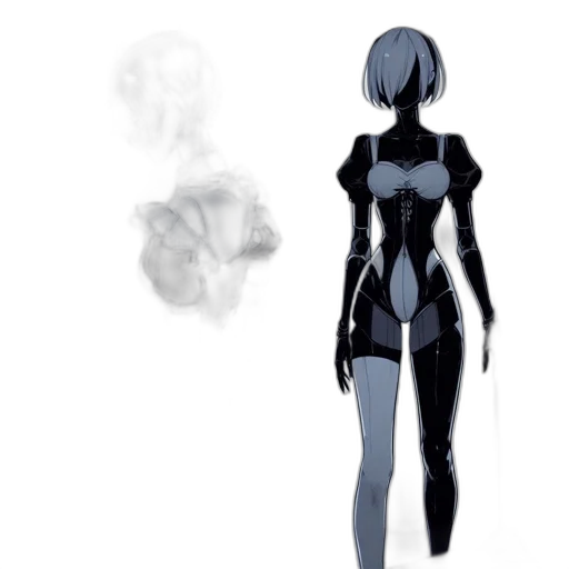 dress, robot, mask, weapon transparent PNG cut-out