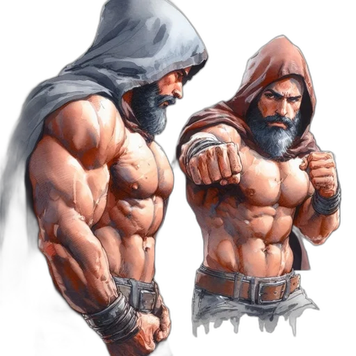 concept art, fantasy art, comic book art, watercolor transparent PNG cut-out