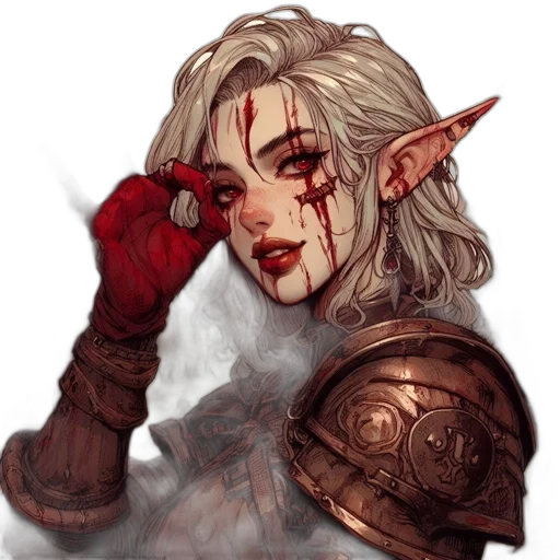 face, staff, dragon, fantasy art transparent PNG cut-out