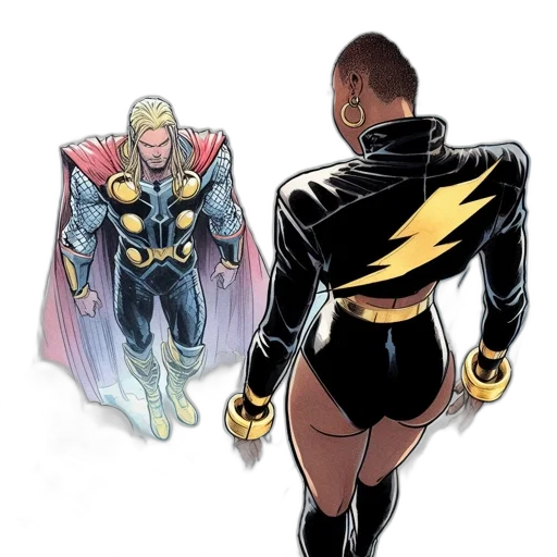 jacket, comic book art, concept art, two transparent PNG cut-out