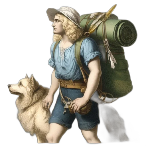 staff, animal, fantasy art, concept art transparent PNG cut-out