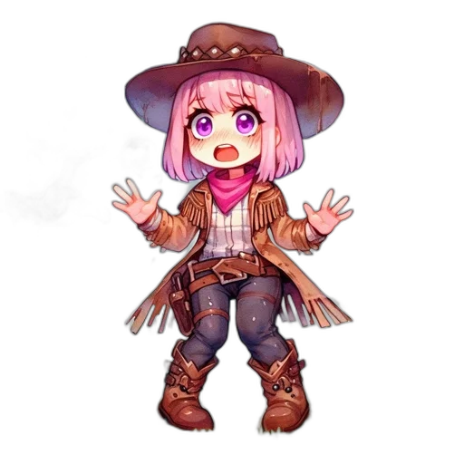 hat, weapon, staff, jacket transparent PNG cut-out