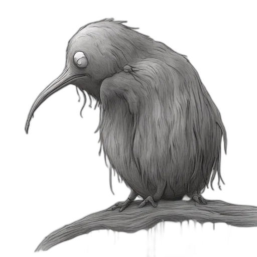 creature, animal, hair, concept art transparent PNG cut-out