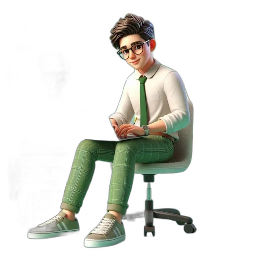 staff, furniture, jacket, 3d render transparent PNG cut-out