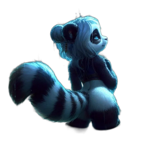 creature, animal, staff, hair transparent PNG cut-out