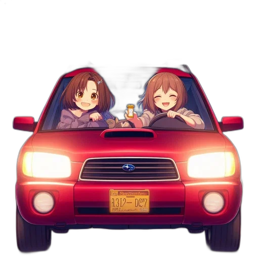 car, weapon, anime, pixel art transparent PNG cut-out