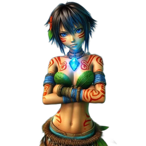jewelry, mask, staff, fantasy art transparent PNG cut-out