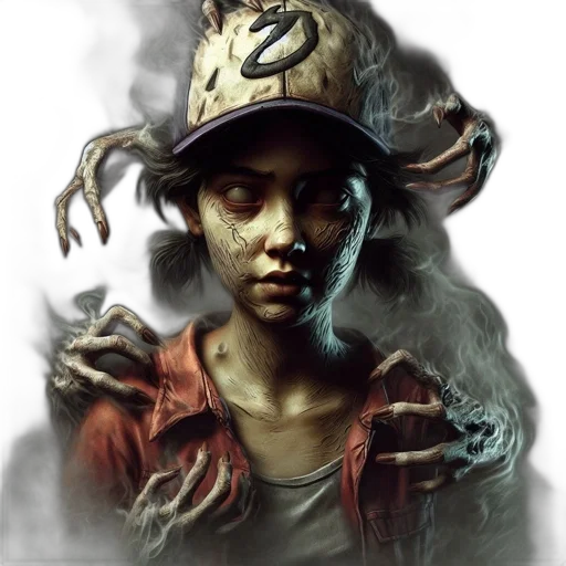 hat, face, creature, concept art transparent PNG cut-out