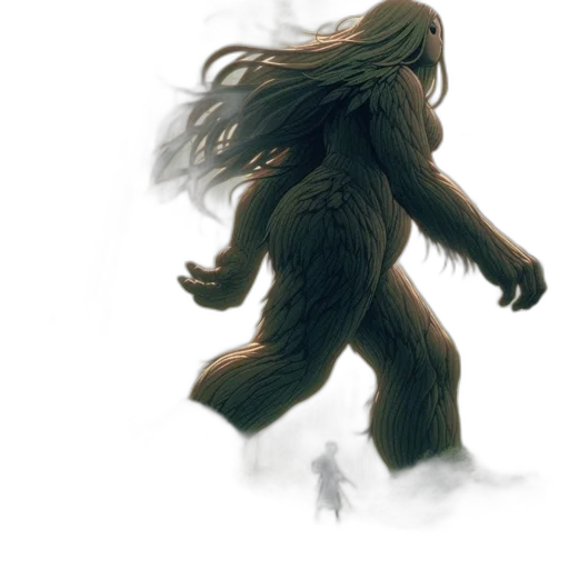 creature, hair, animal, concept art transparent PNG cut-out
