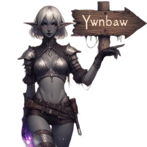 weapon, staff, sword, fantasy art transparent PNG cut-out