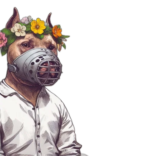mask, animal, face, creature transparent PNG cut-out