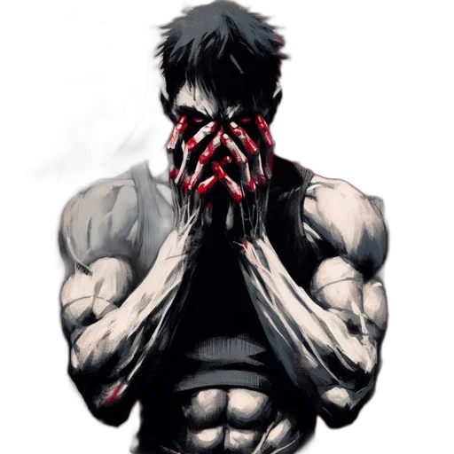 mask, face, comic book art, concept art transparent PNG cut-out