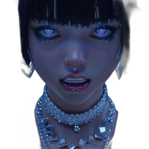 jewelry, face, creature, mask transparent PNG cut-out