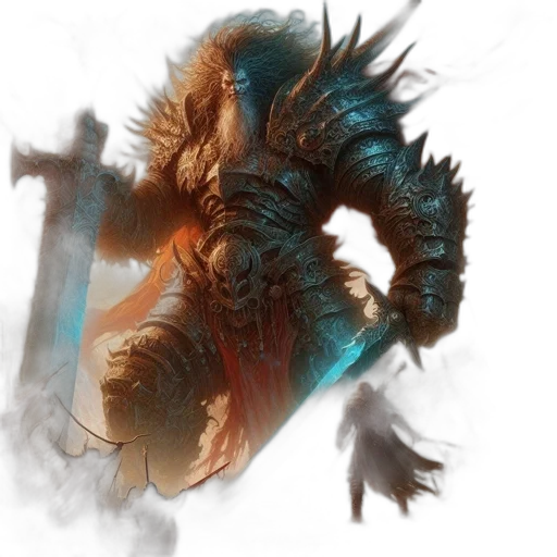dragon, creature, staff, weapon transparent PNG cut-out