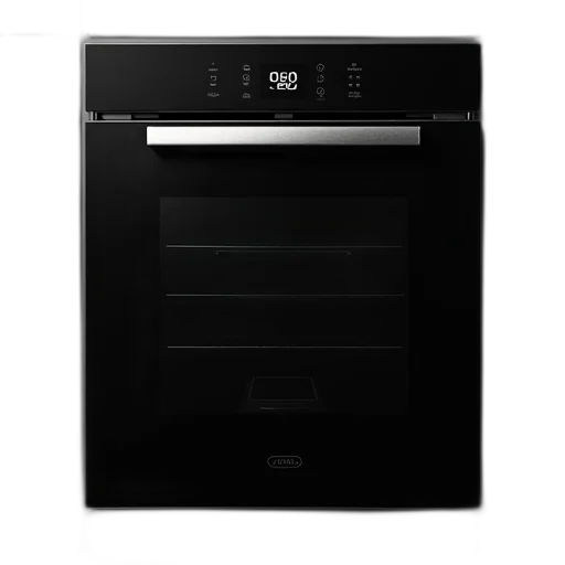 sleek, modern, black, oven transparent PNG cut-out