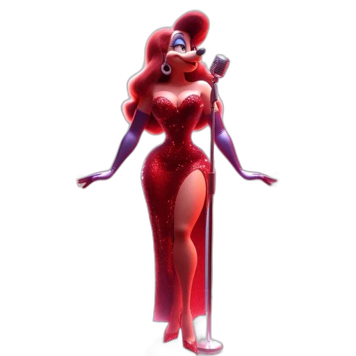dress, concept art, comic book art, 3d render transparent PNG cut-out