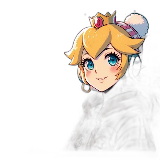 crown, hat, face, staff transparent PNG cut-out