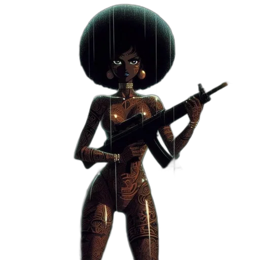 staff, weapon, robot, dress transparent PNG cut-out