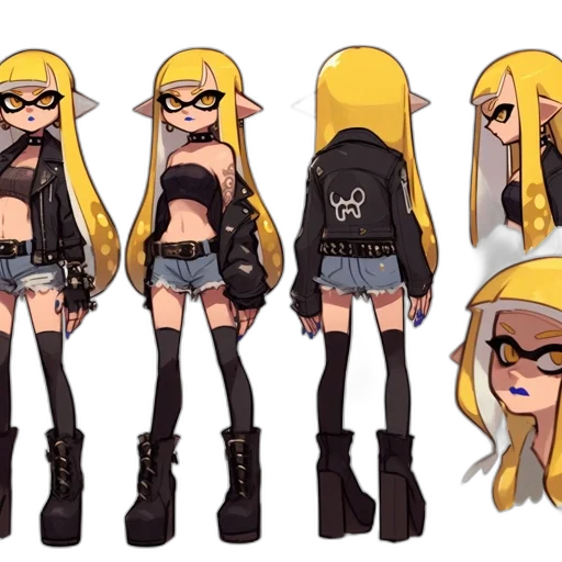 jacket, concept art, cartoon, cyberpunk transparent PNG cut-out