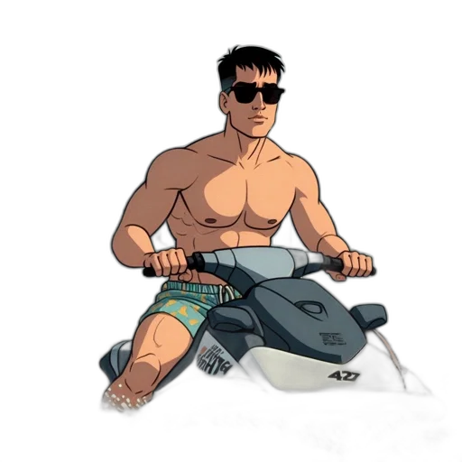 jacket, concept art, cartoon, comic book art transparent PNG cut-out