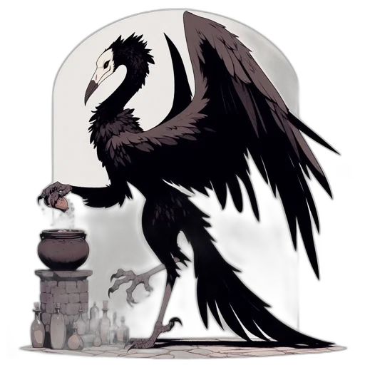 dragon, staff, creature, concept art transparent PNG cut-out