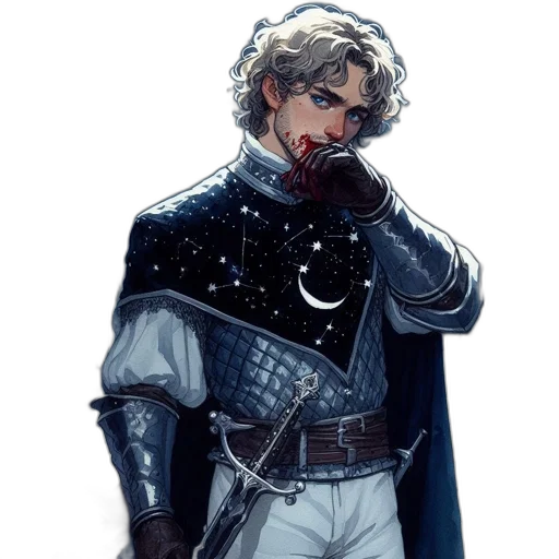 sword, staff, jacket, fantasy art transparent PNG cut-out