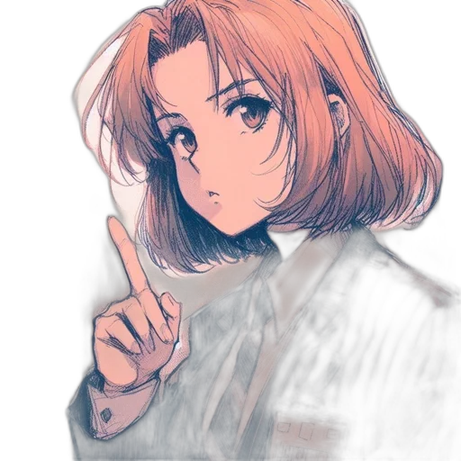 jacket, staff, weapon, face transparent PNG cut-out