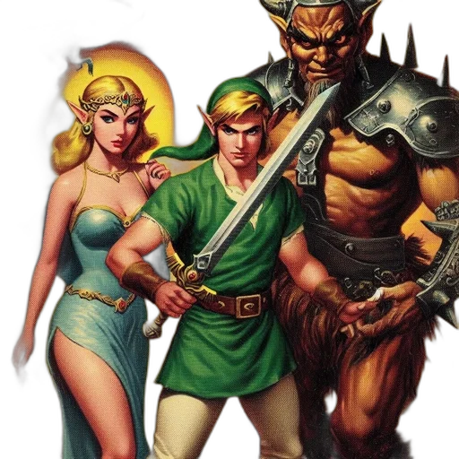 comic book art, fantasy art, concept art, pixel art transparent PNG cut-out
