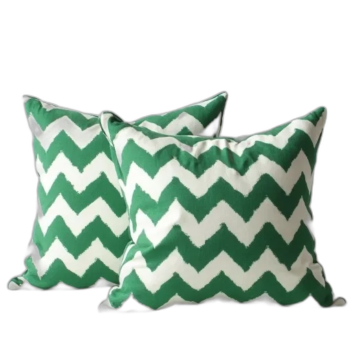 green, set, white, zigzag transparent PNG cut-out