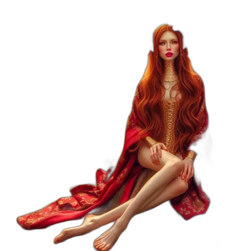 dress, jewelry, fantasy art, concept art transparent PNG cut-out