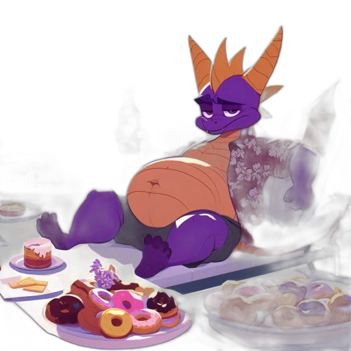 food, dragon, creature, concept art transparent PNG cut-out