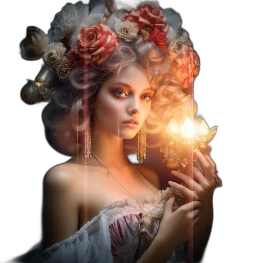 crown, jewelry, flower, mask transparent PNG cut-out