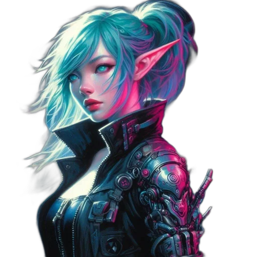 jacket, dragon, face, sword transparent PNG cut-out