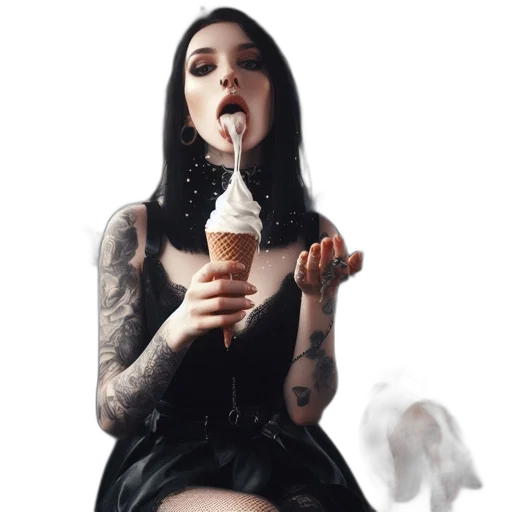 food, dress, umbrella, staff transparent PNG cut-out