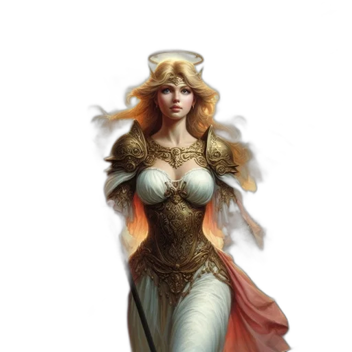 dress, fantasy art, concept art, comic book art transparent PNG cut-out