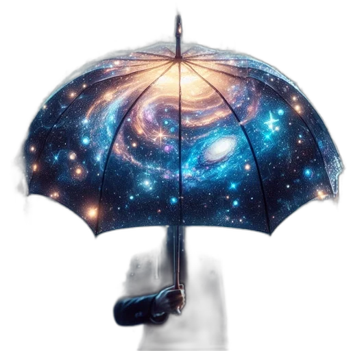 umbrella, staff, fantasy art, photorealistic transparent PNG cut-out
