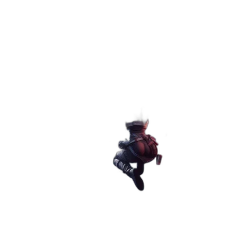robot, hat, umbrella, staff transparent PNG cut-out