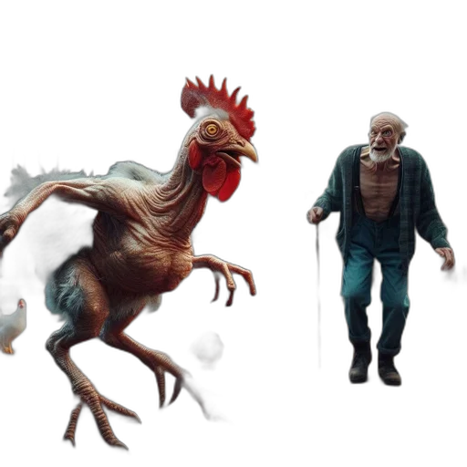 creature, animal, concept art, 3d render transparent PNG cut-out