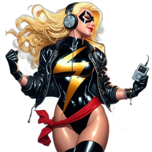 comic book art, concept art, cartoon, female transparent PNG cut-out