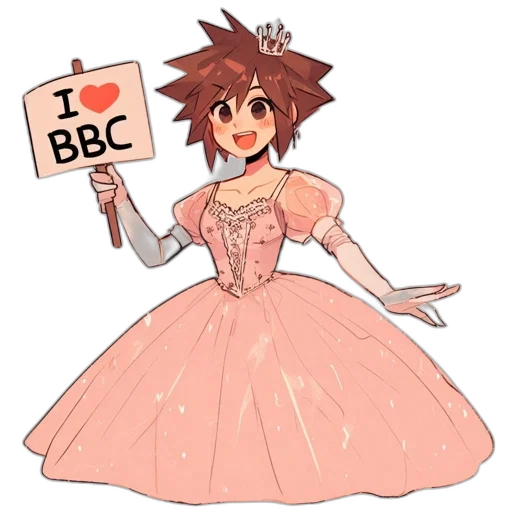 dress, crown, robot, cartoon transparent PNG cut-out