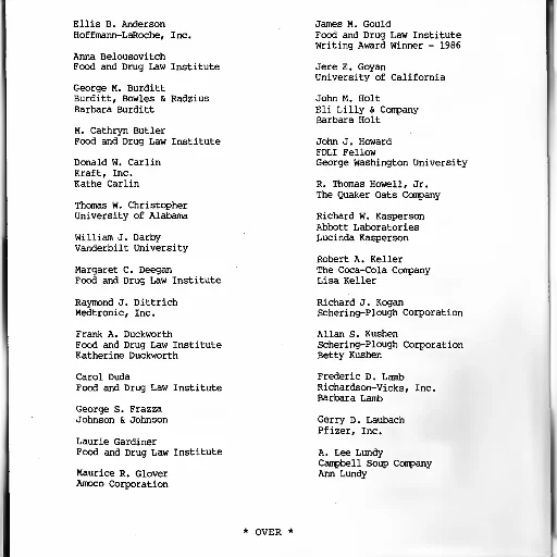 staff, list, names, affiliations transparent PNG cut-out