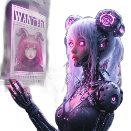 robot, mask, creature, weapon transparent PNG cut-out