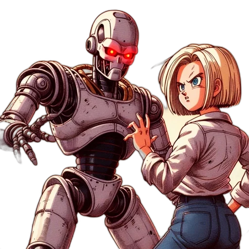 robot, jacket, weapon, concept art transparent PNG cut-out