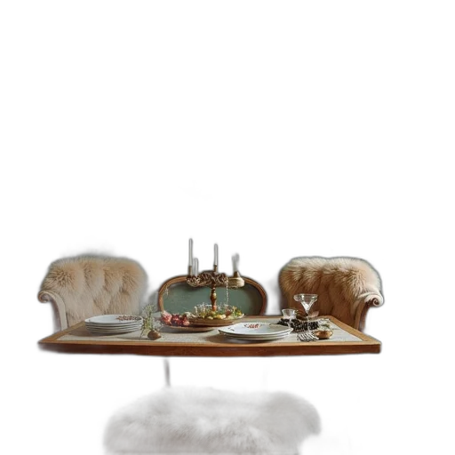furniture, concept art, 3d render, snow transparent PNG cut-out