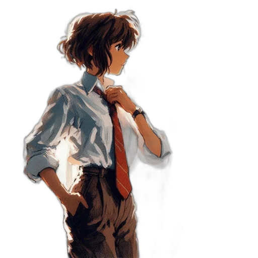 jacket, staff, dress, robot transparent PNG cut-out
