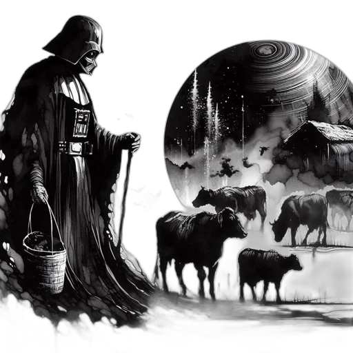 concept art, fantasy art, comic book art, pencil sketch transparent PNG cut-out