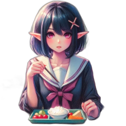 food, staff, robot, creature transparent PNG cut-out