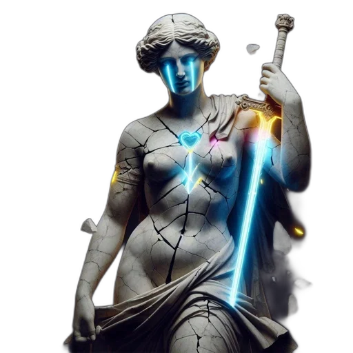 dress, staff, sword, jewelry transparent PNG cut-out