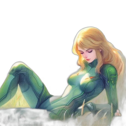 robot, comic book art, watercolor, concept art transparent PNG cut-out